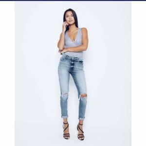 Higher Rise Girlfriend Jeans - KanKan